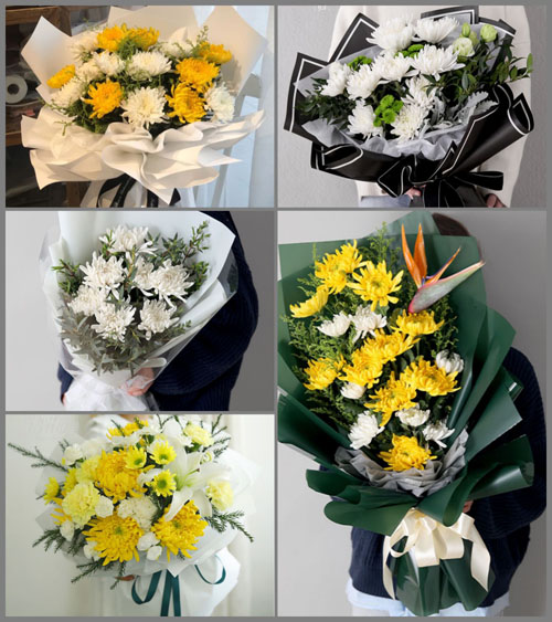 广东揭阳市揭东区曲溪街道蟠龙村白事花束代送